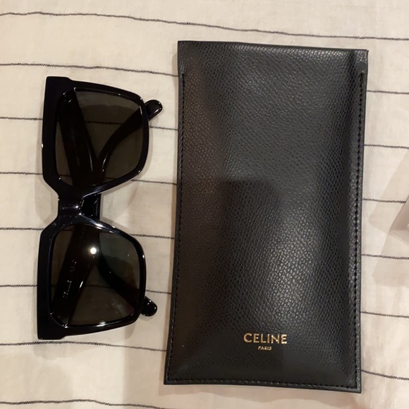 Celine Oversized Square sunglasses, black - Picture 3 of 4